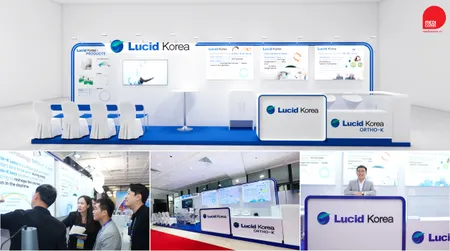 Lucid Korea booth designed by MediCOMM at a medical conference