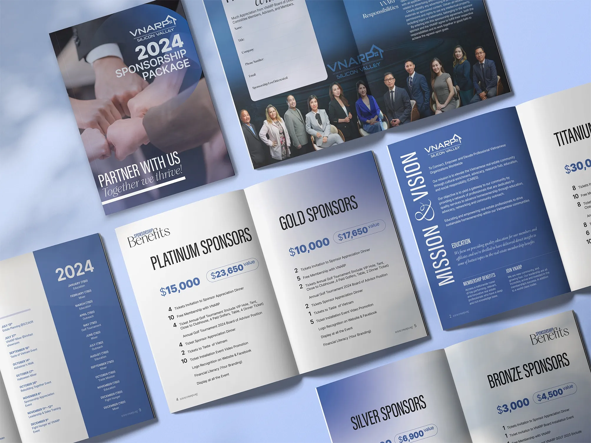 Thiết kế brochure tài trợ VNARP
